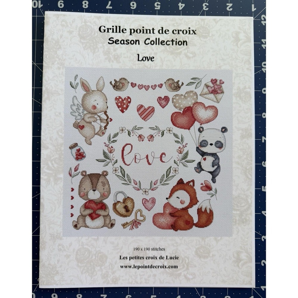 LOVE by Les Petites Croix‎ de Lucie Season Collection Cross Stitch Pattern